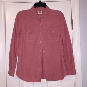 Old Navy button up | salmon